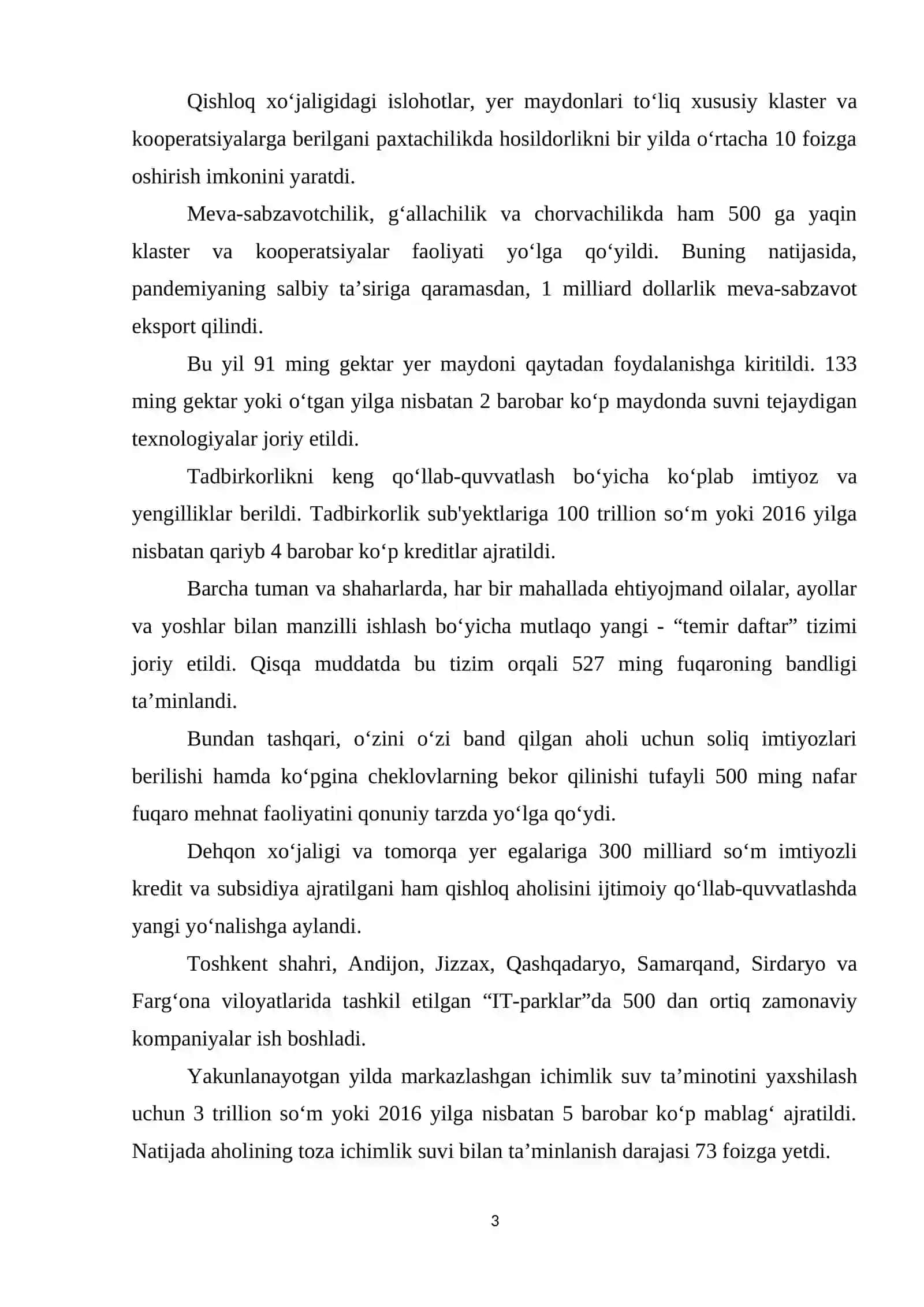Pandemiya oqibatlari va jami 82 trillion so‘mlik kompleks chora-tadbirlar 3