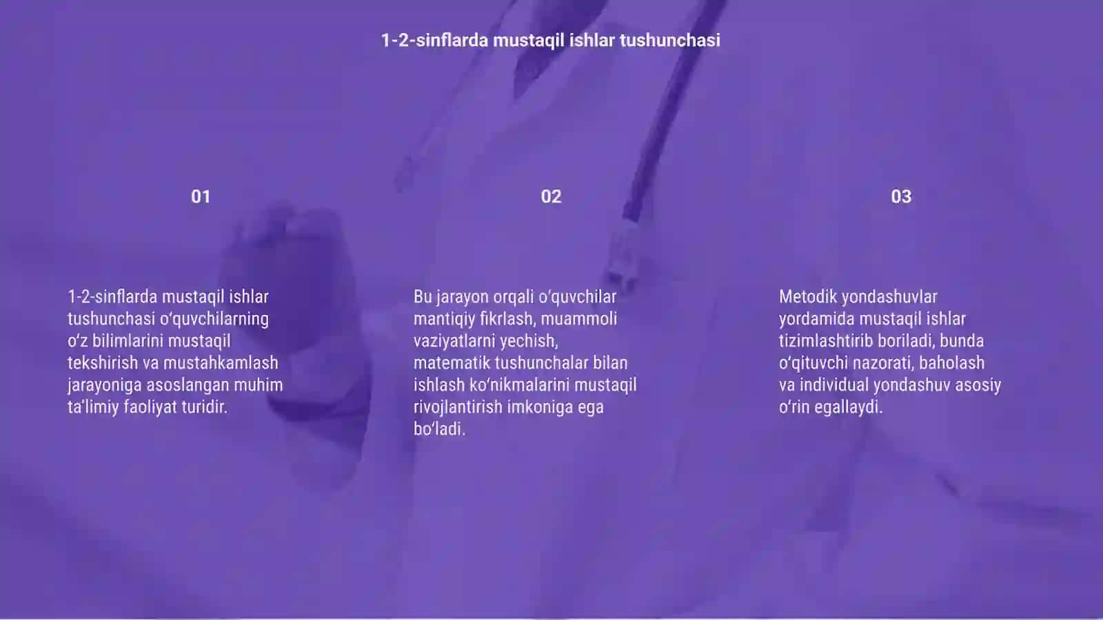 1-2-sinflarda matematika darslarida mustaqil ishlarini tashkil qilish metodikasi 3