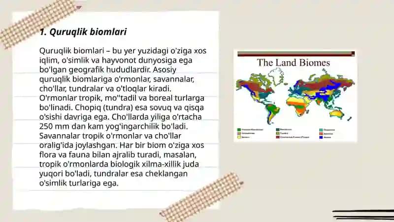 Quruqlik biomlarining zonal tiplari 3