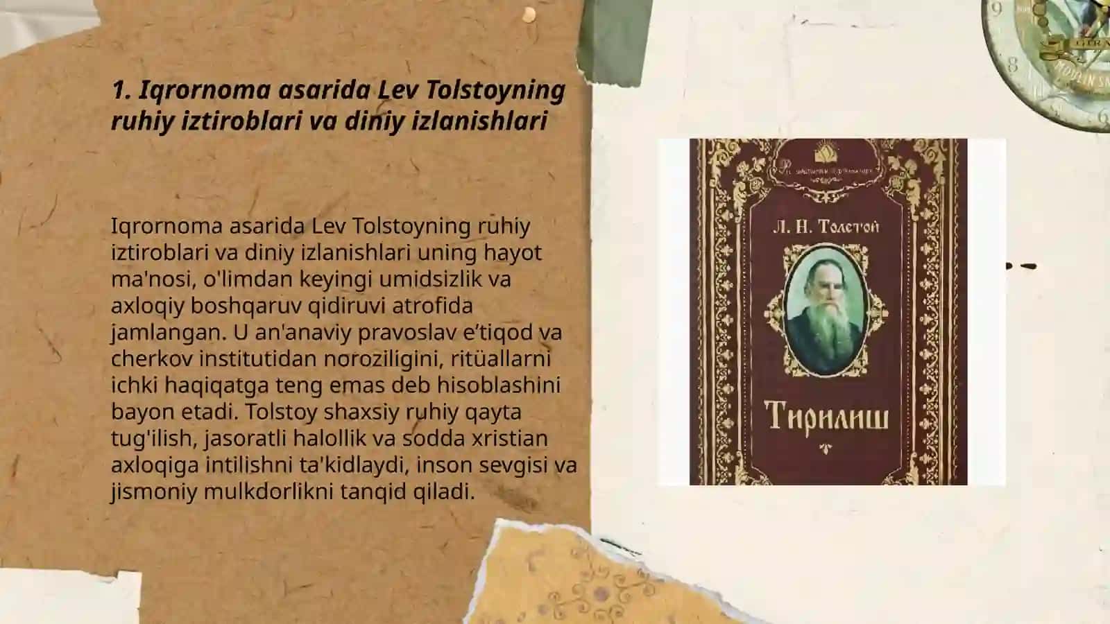 Lev tolstoyning iqrornoma asaridagi diniy eʼtiqodlar 3