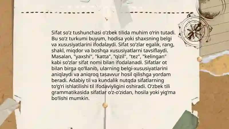 Sifat sòz turkumini òrganishda interfaol usullarni qòllash 3