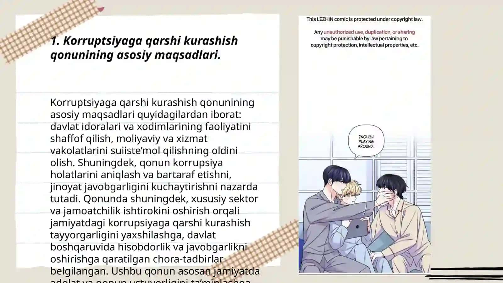 Korruptsiyaga qarshi kurashish to’g’risida Qonun 3