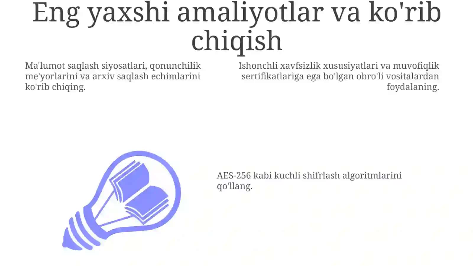 Malumotlarni Shifrlash va Arxiv Vositalari 3