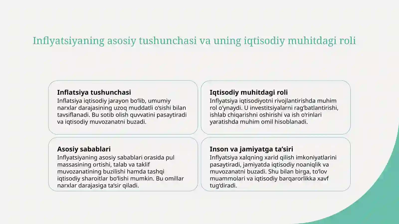 Inflyatsiya va inflyatsiyaga qarshi siyosat 3