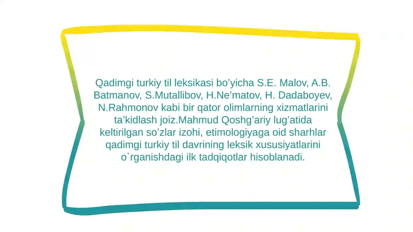 Qadimgi turkiy til leksikasi 3