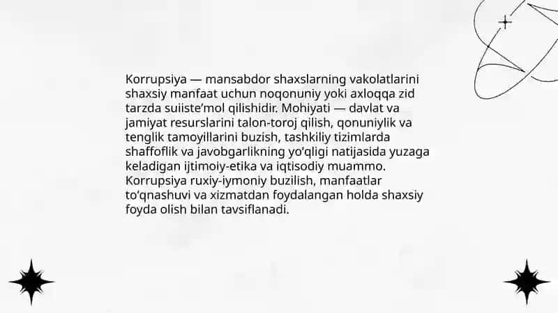 Korrupsiyaning mohiyati va uning oqibatlari 3