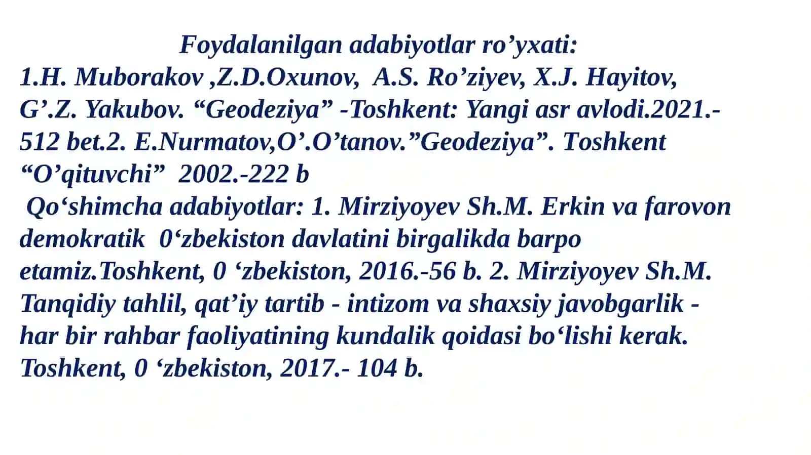 Zamonaviy geodezik asboblar 3