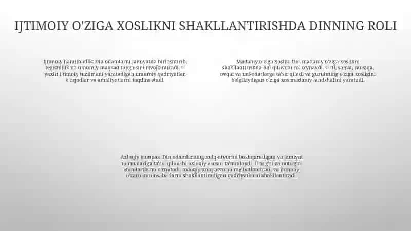 Din Ijtimoiy Madaniyat 3