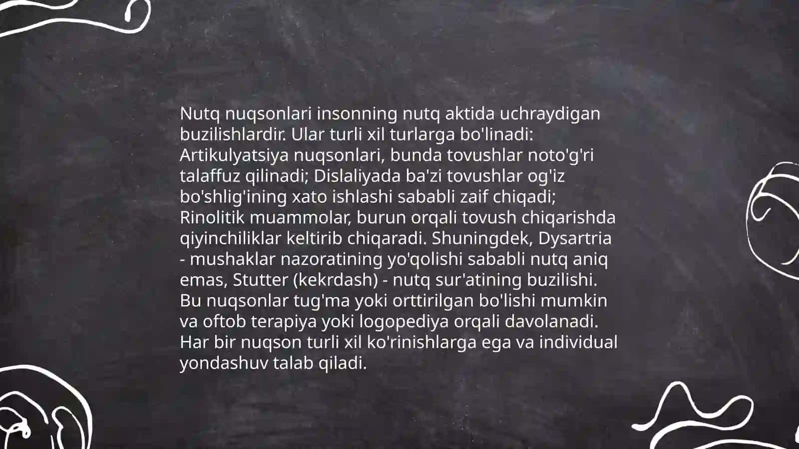 Nutq nuqsonlariga ega bolalar psixologik pedagogik tavsifnomasini tuzish 3