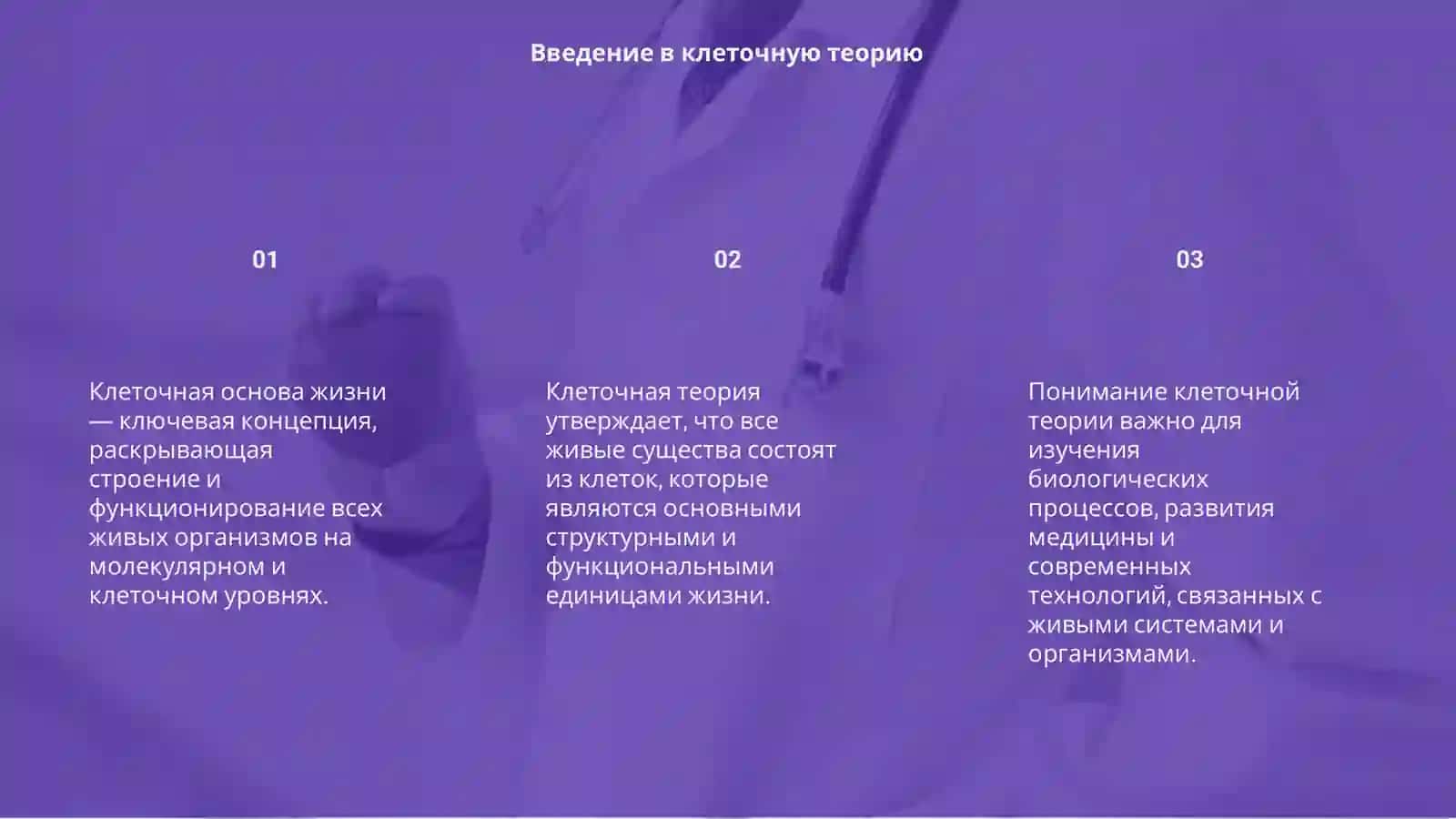 Клеточная основа жизни: фундаминт живого мира 3