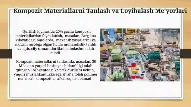 Kompozit Materiallarni Tanlash va Loyihalash Me'yorlari 3