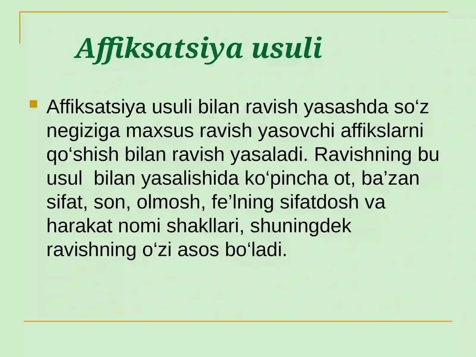 RAVISHLARNING YASALISHI: RAVISHLARNING TUZILISH JIHATDAN TURLARI 3