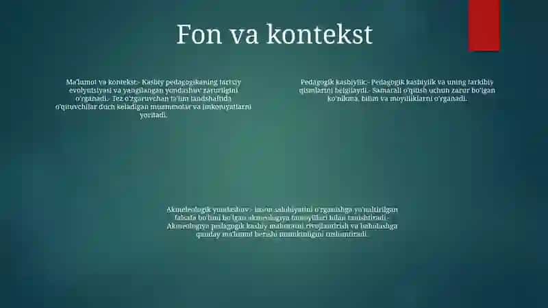 Pedagogik Professionalizmni O'Rganishga Akmeologik Yondashuv 3