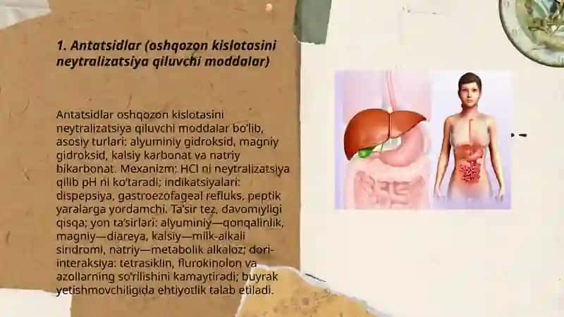 Antatsidlar (oshqozon kislotasini neytralizatsiya qiluvchi moddalar) 3