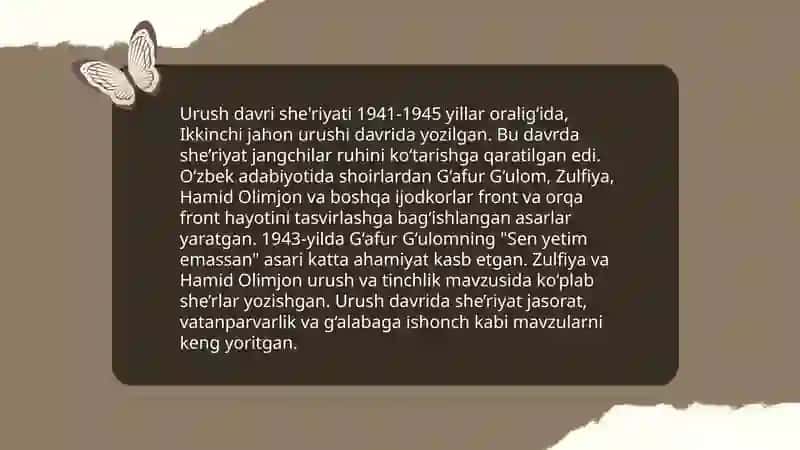 Urush davri adabiyoti 3