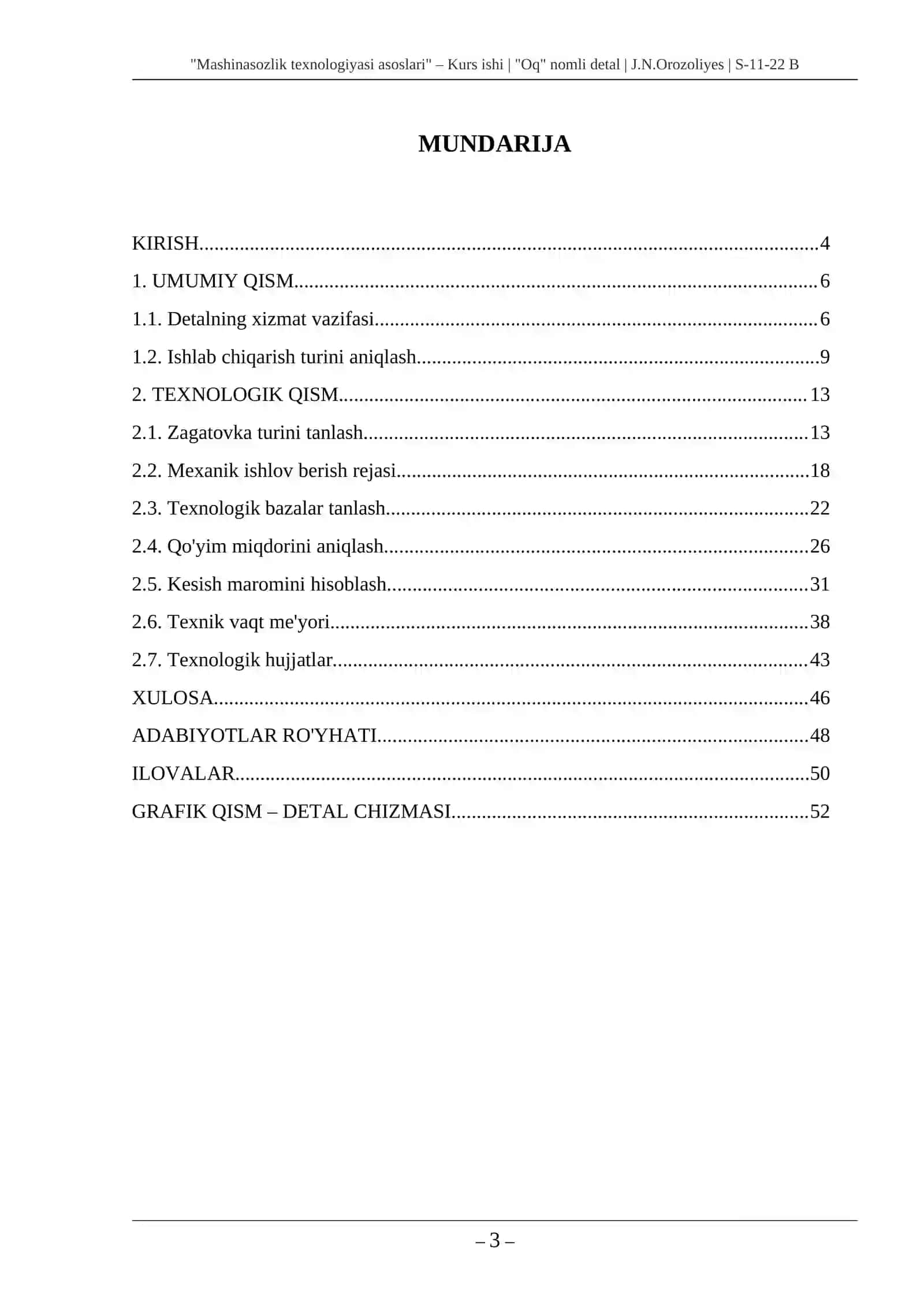 Mashinasozlik texnologiyasi asoslari 3