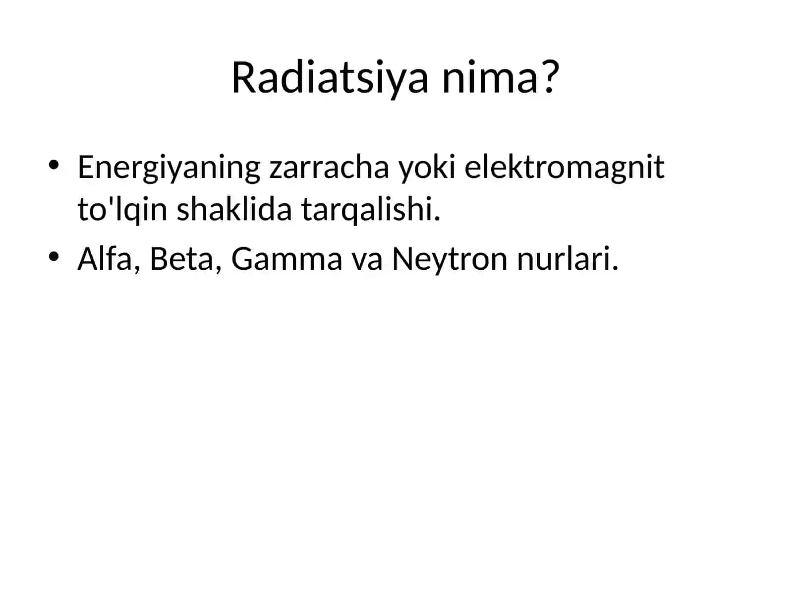 Atom sanoatida radiatsiya xavfsizligini ta'minlash 3