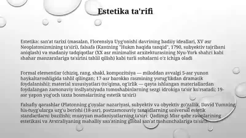 Estetika 3