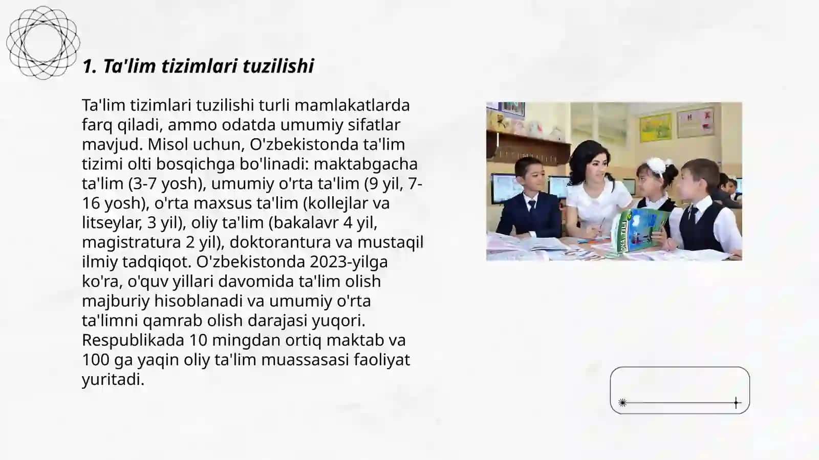 Oʻzbekiston va Buyuk Britaniya ta'lim tizimining oʻxshash va turli tomonlari 3