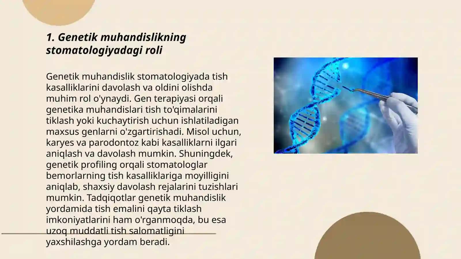 Stomatologiyada genetik injeneriya va biotexnalogiya 3
