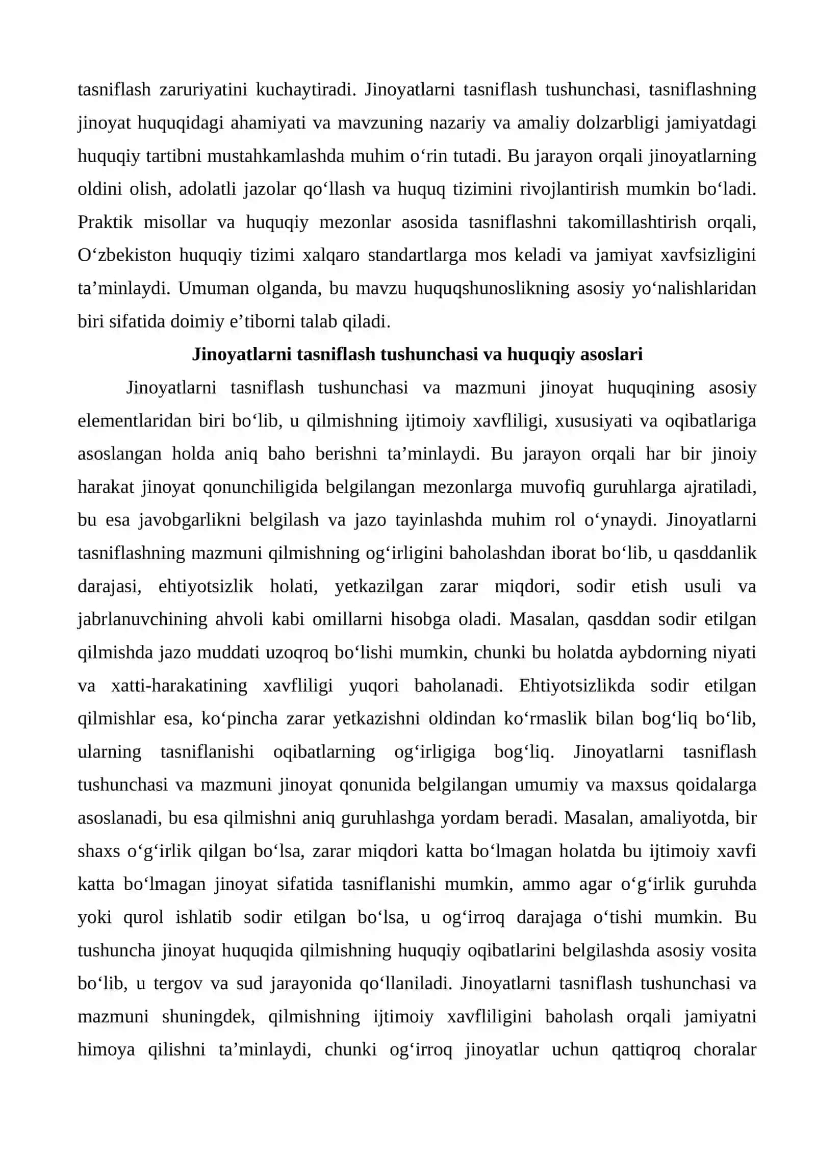 Jinoyat va jinoyatlarni tasniflash 3