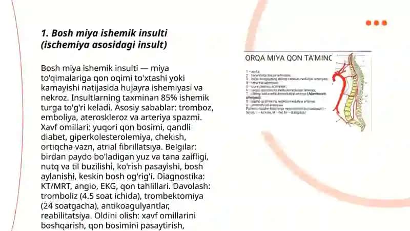 Bosh miya va orqa miyada qon aylanishini buzilishi 3
