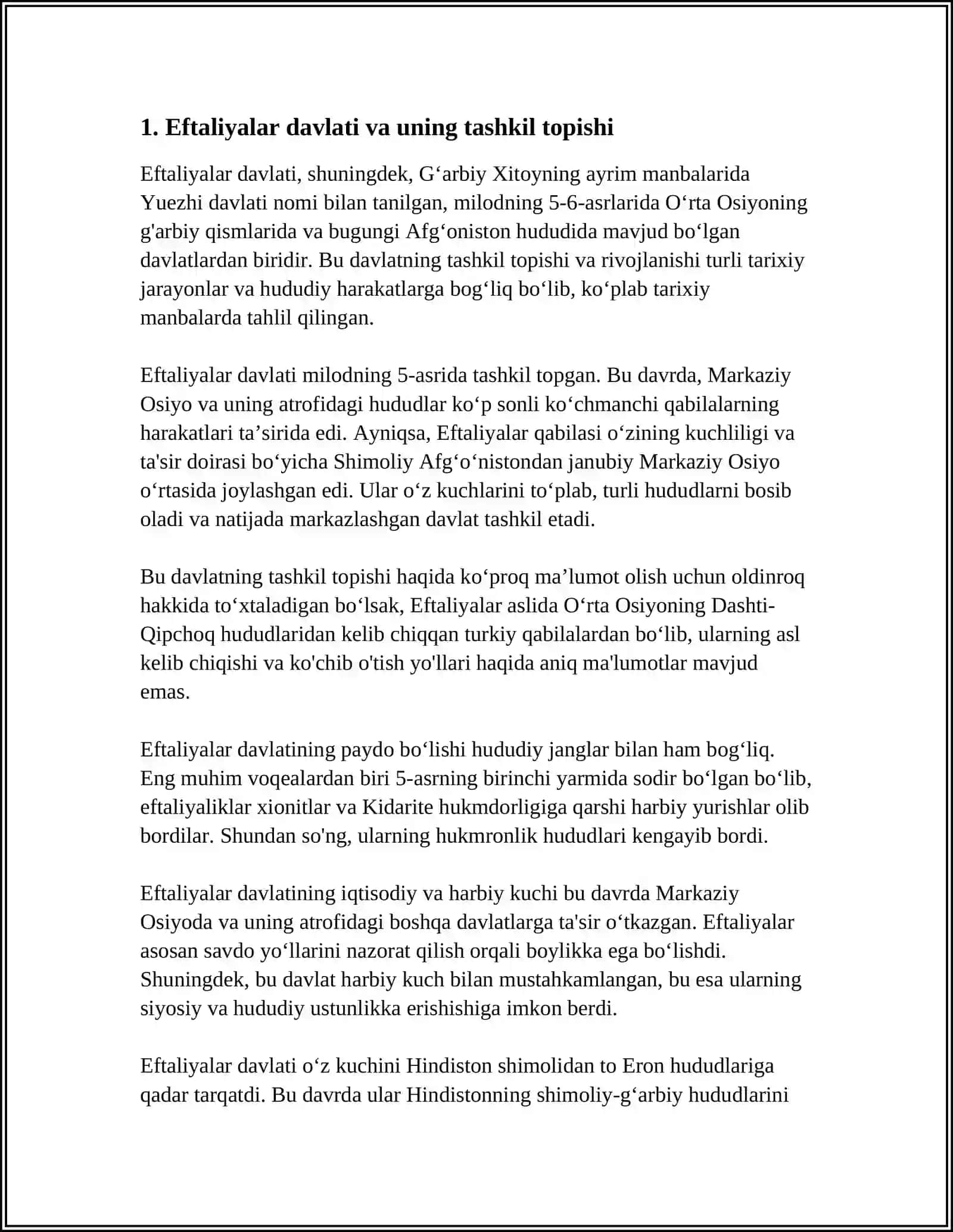 MARKKAZIY OSIYO XUDIIDDA MILODIY 9 ASIRGA QADAR DAVLATCHILIK RIVOJI (EFTALIYLAR, TURK XOQONLIGI 5-7ASIRLARDA) MARKAZIY OSIYO ARAB XALIFALIGI DAVRIDA(7-9 ASIRLAR) 3