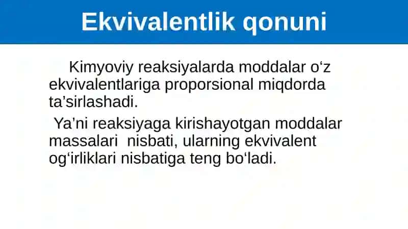 Ekvivalentlikqonuni 3