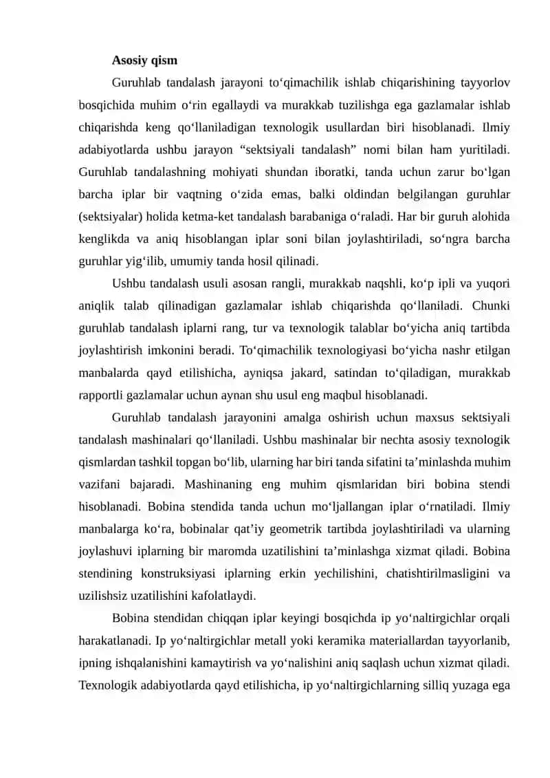 Guruhlab va Piltalab Tandalash 3