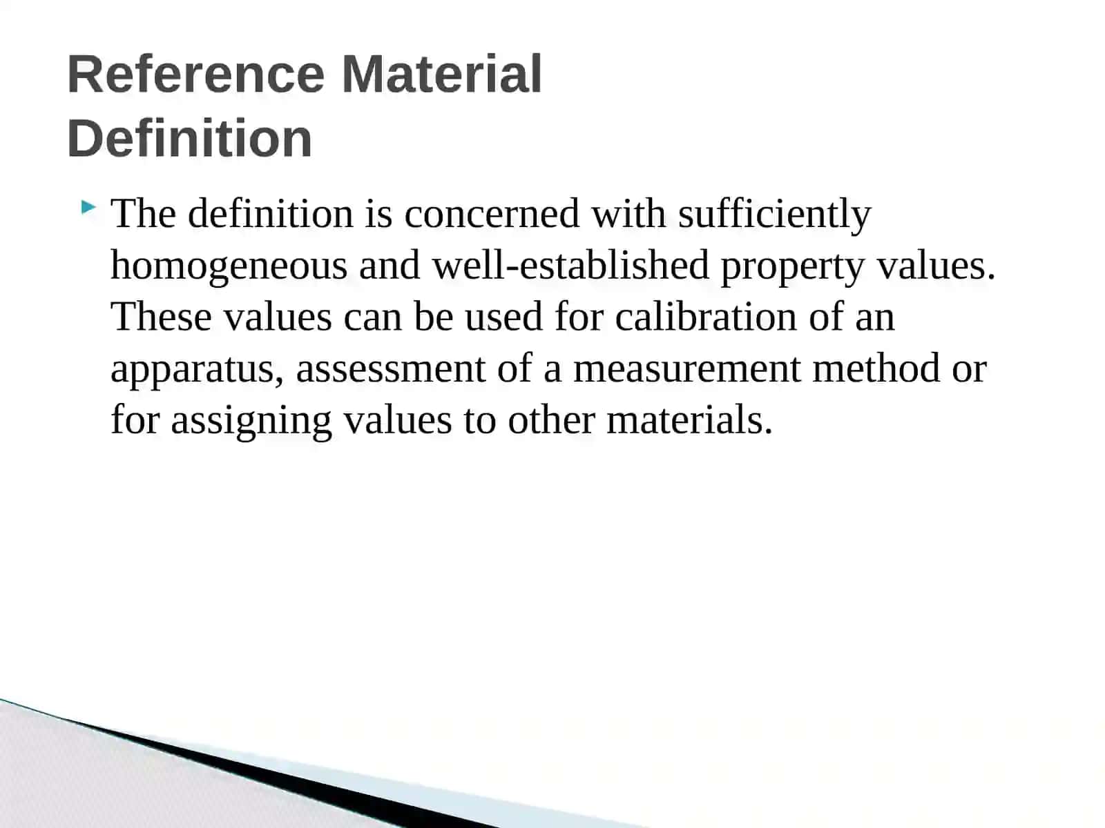 Reference MaterialDefinition 3