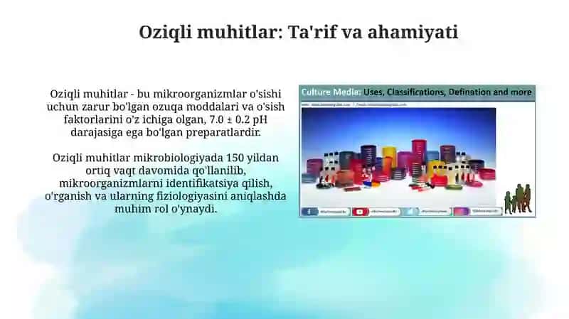 Oziqli muhitlar 3