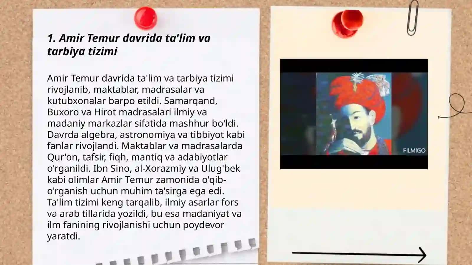 Boshlang’ich ta’lim o’qituvchilarning ko’nikma va malakalarini oshirishda Amir Temur, Mirzo Ulug’bek va Zahiriddin Muhammad Bobur merosidan foydalanish 3