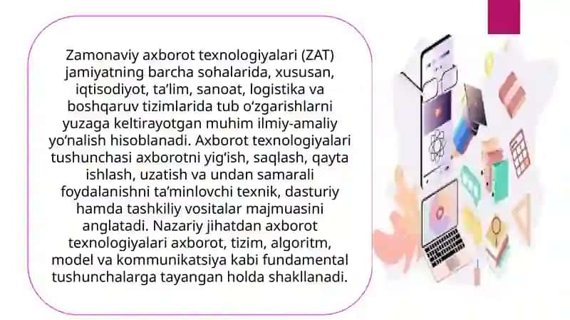 Zamonaviy axborot texnologiyalari va logistikaning komunikatsiya tizimlari 3