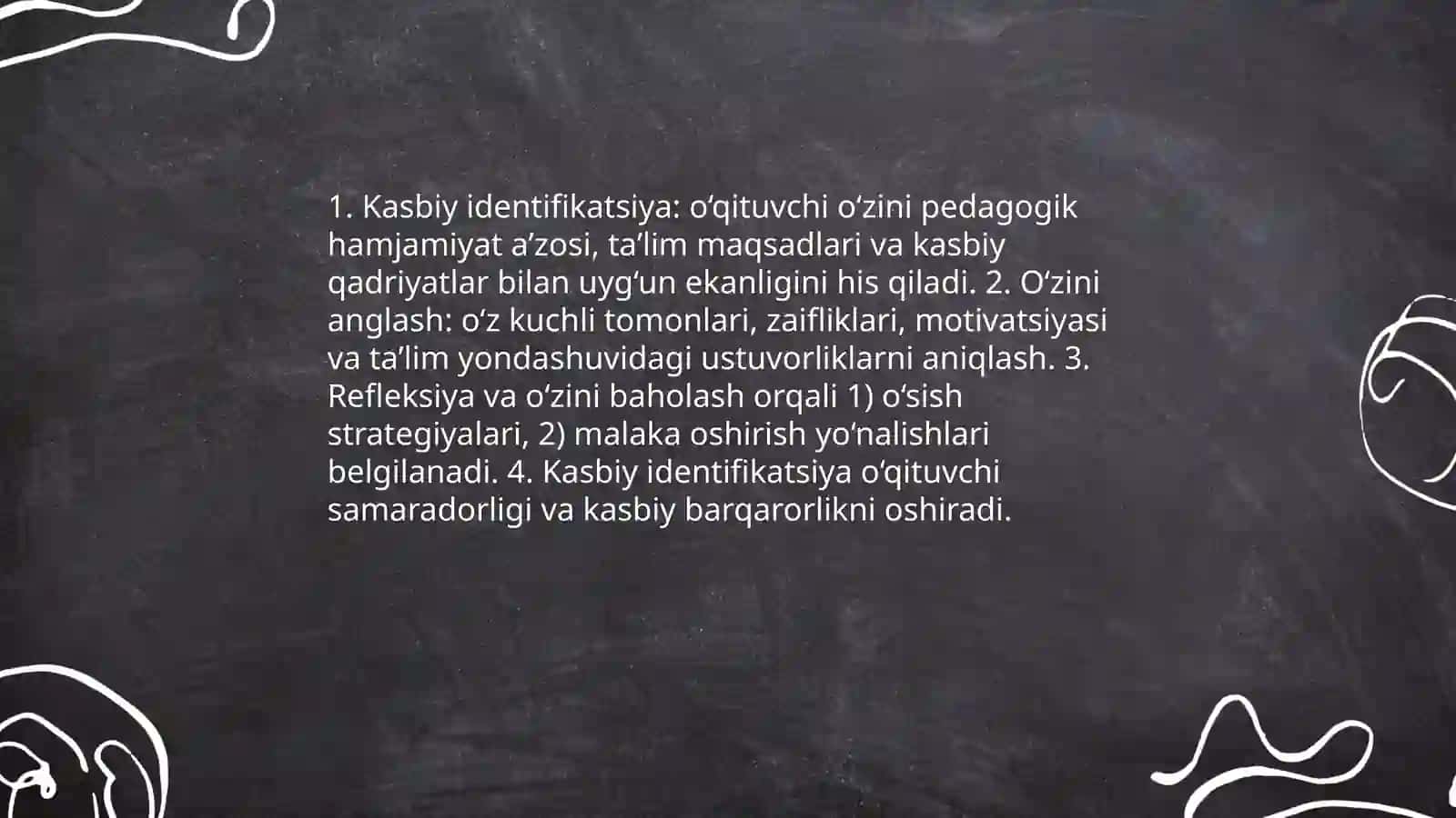 O‘qituvchining kasbiy o‘zini anglash va o‘zini rivojlantirish strategiyalari 3