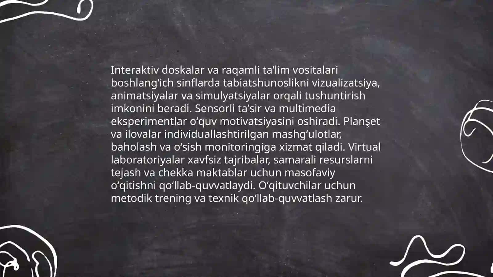 Boshlangʻich taʼlimda tabiiy fanlarni oʻqitish texnalogiyalari va vositalari 3