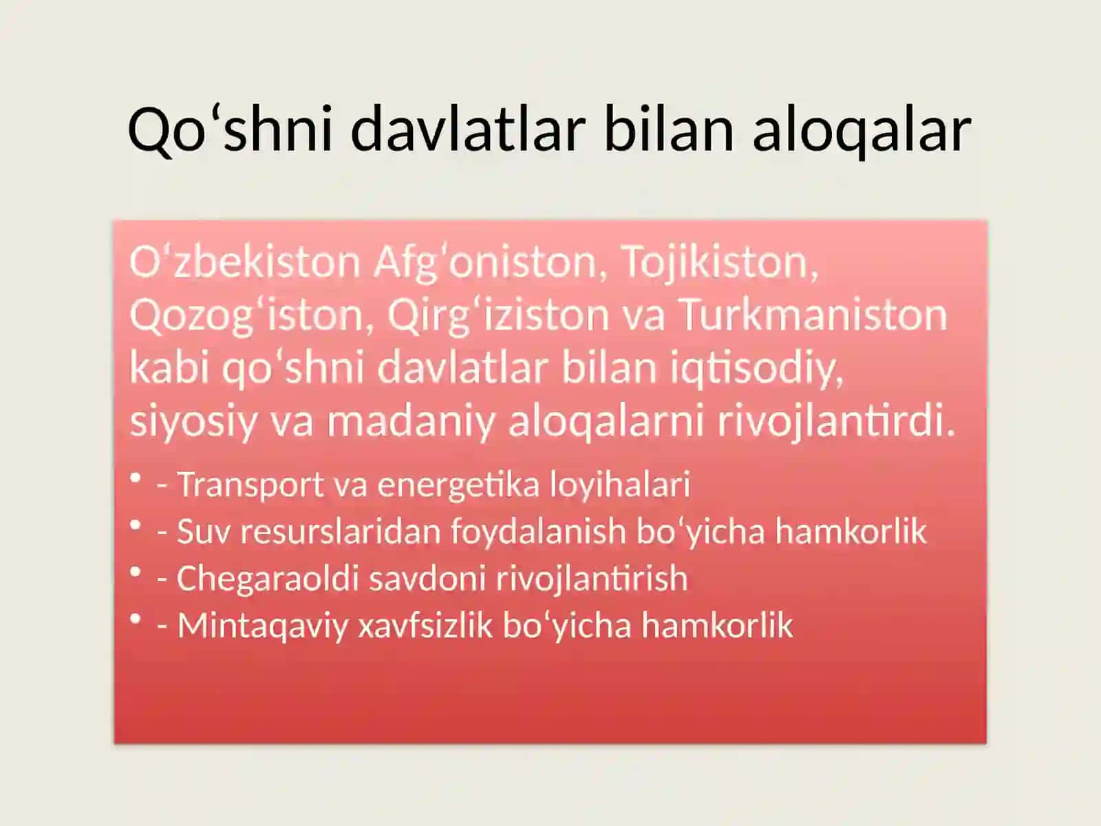 O‘zbekiston va jahon hamjamiyati 3