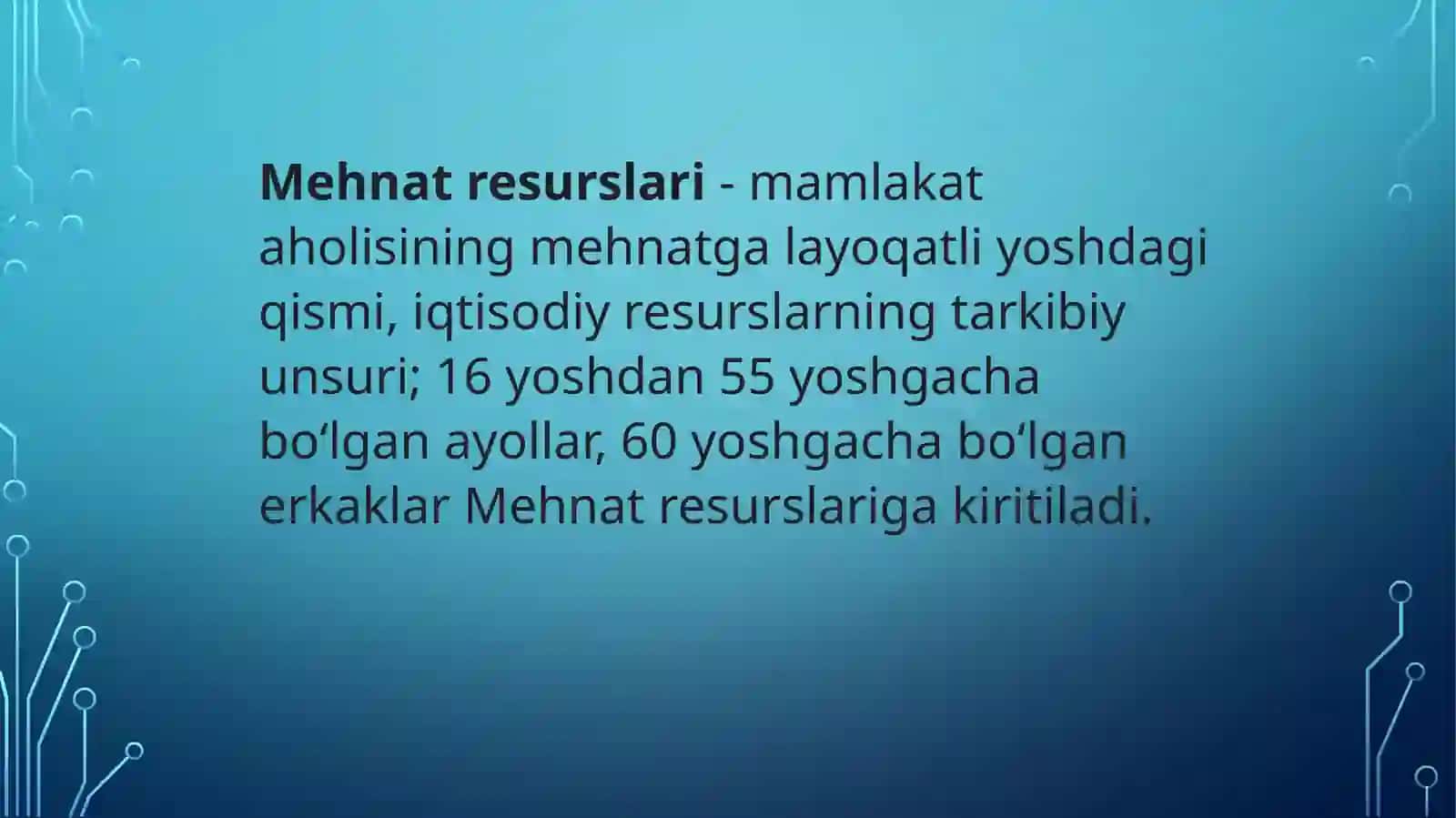 Mehnat resurslari balansi 3