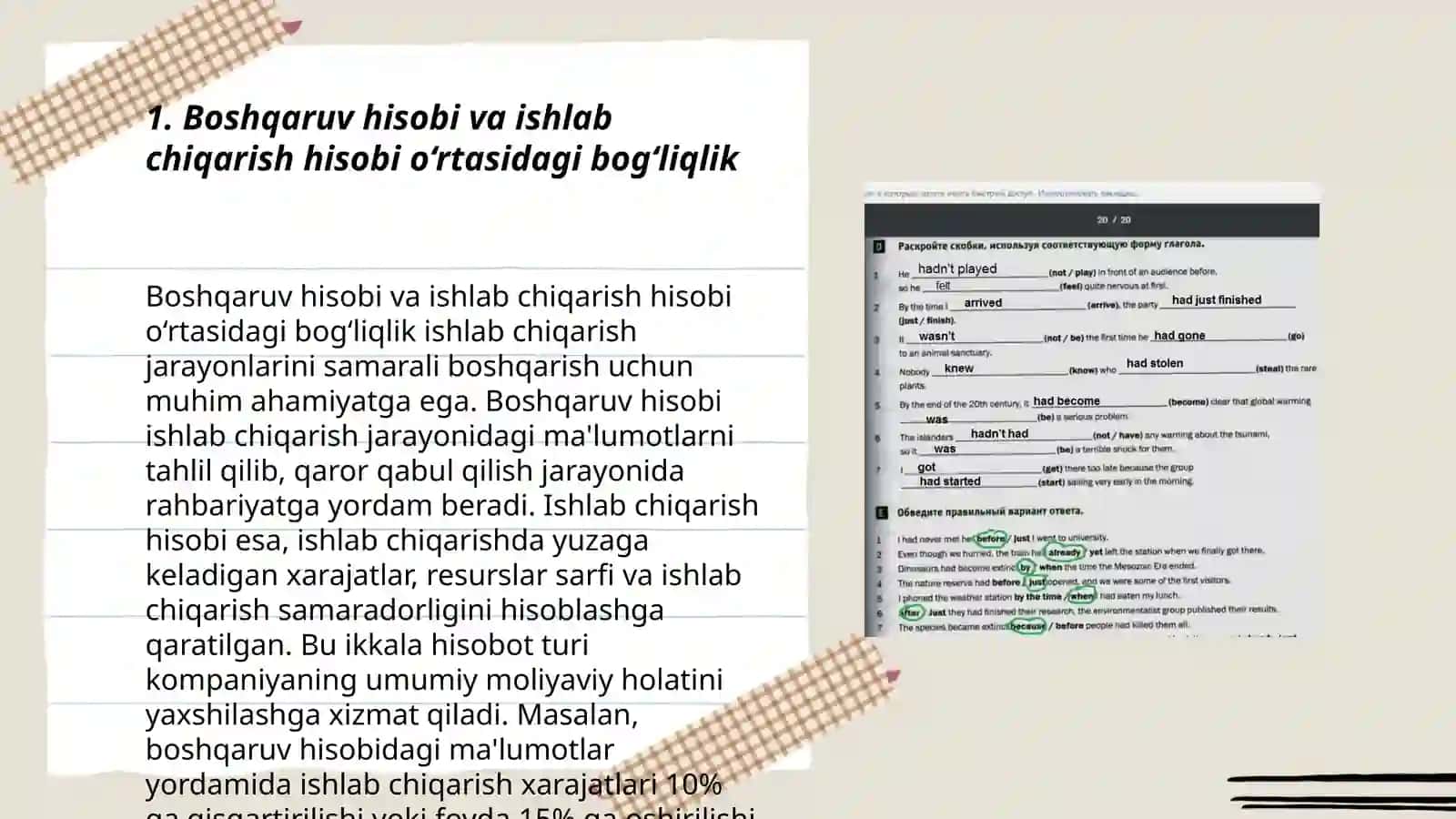 Boshqaruv hisobini tashkil etishning rivojlantirish yo‘nalishlari 3