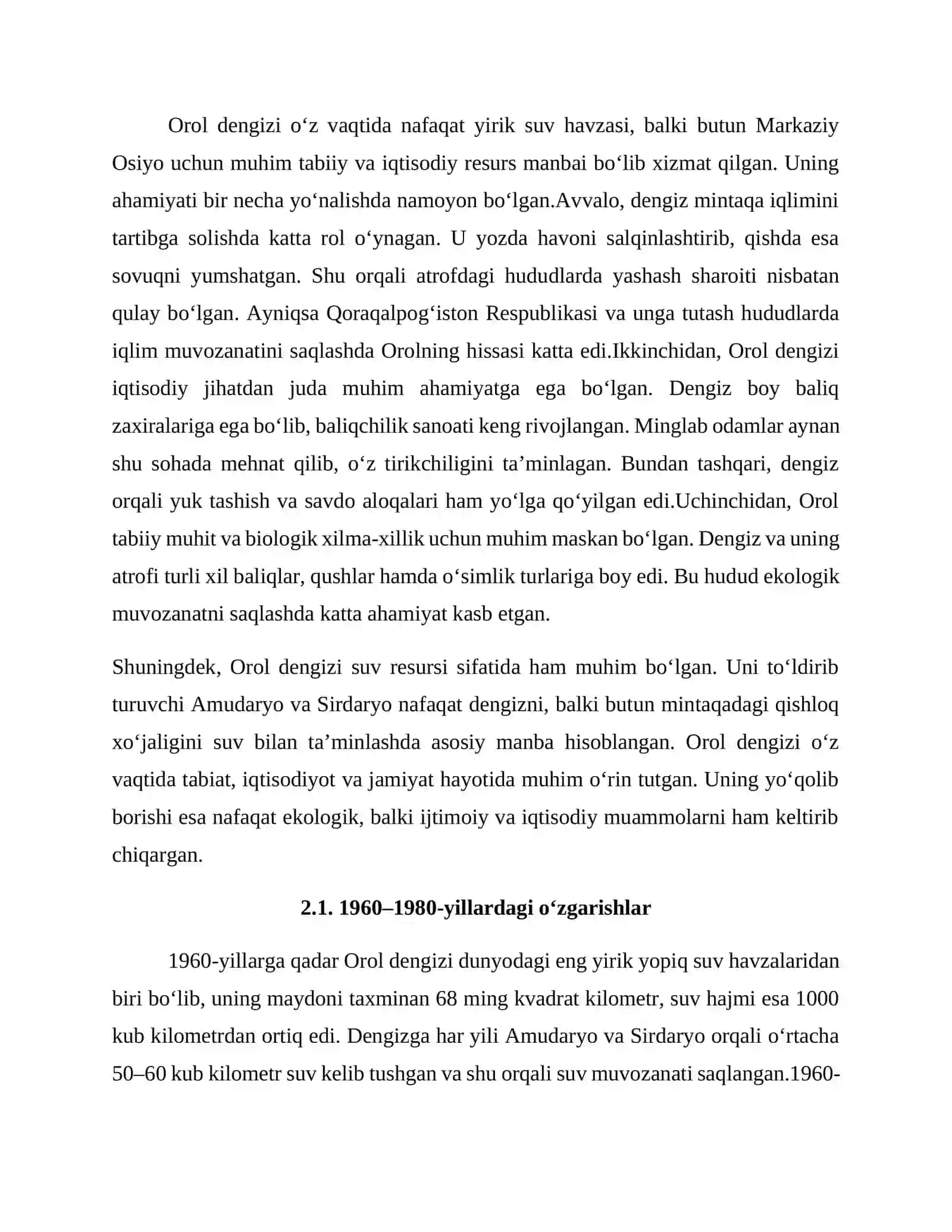 Orol va Orolbòyi muammolari 3