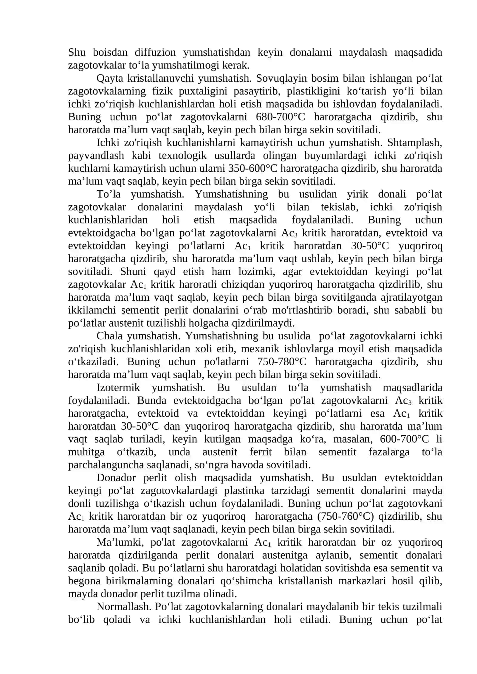 Po'latlarni Termik Ishlashning Mexanik Xossalari 3