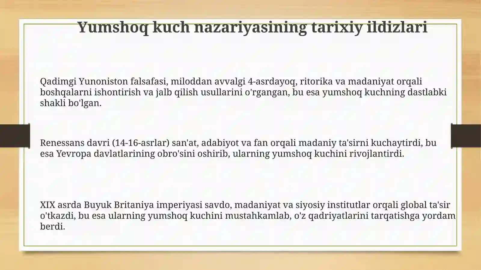 Yumshoq kuch nazariyasining tarixiy ildizlari 3