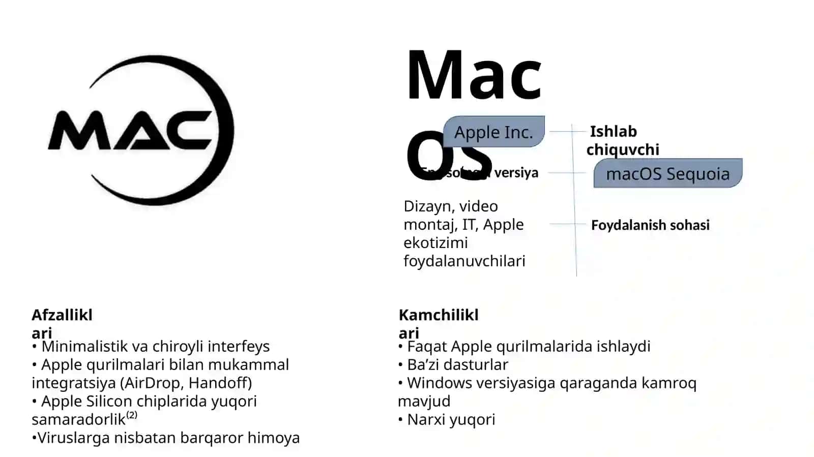 "Operatsion tizimlar" mavzusida taqdimot (prezentatsiya) 3