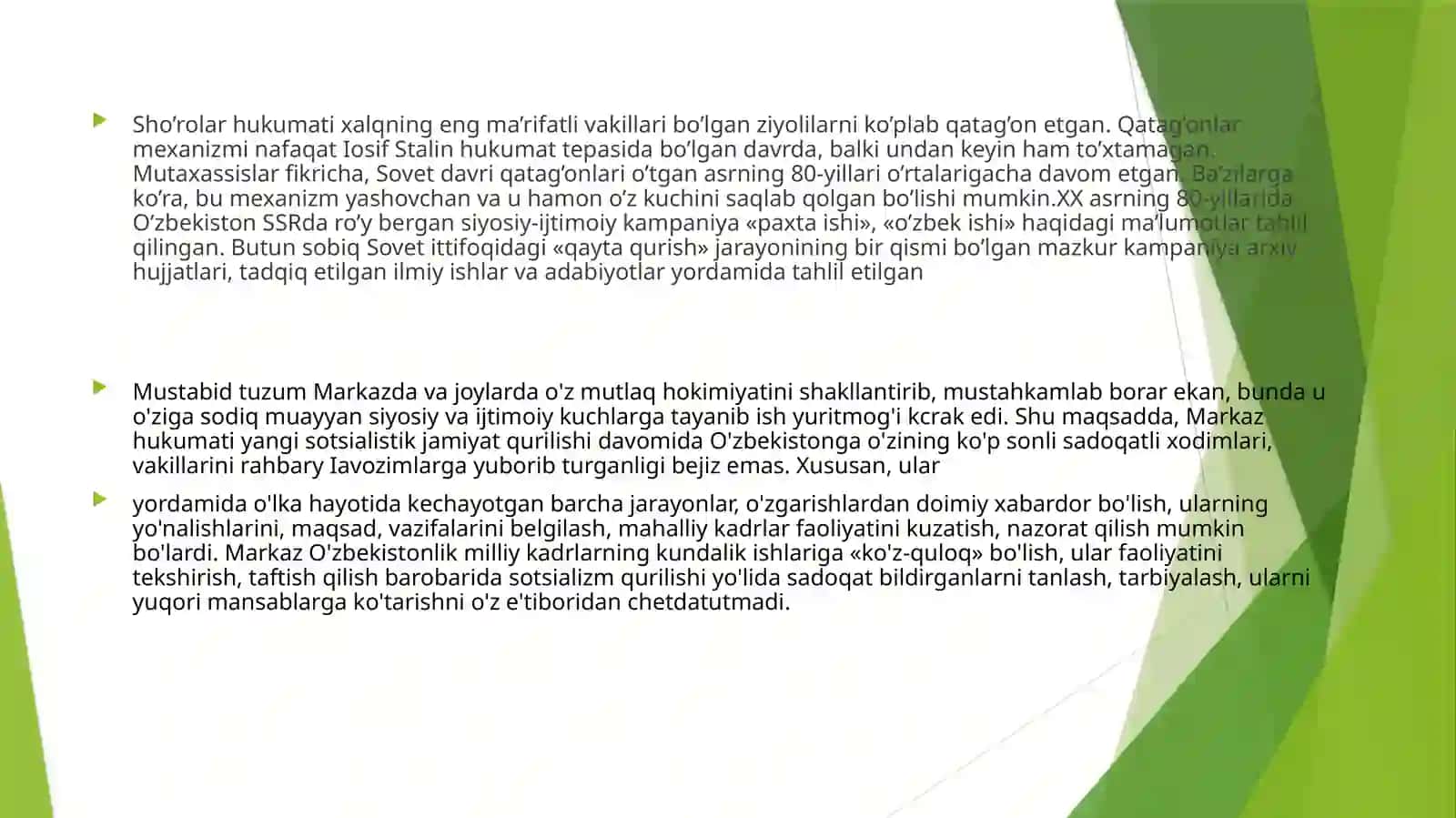 Qatagʻonlik va jamoatlashtirish siyosati 3