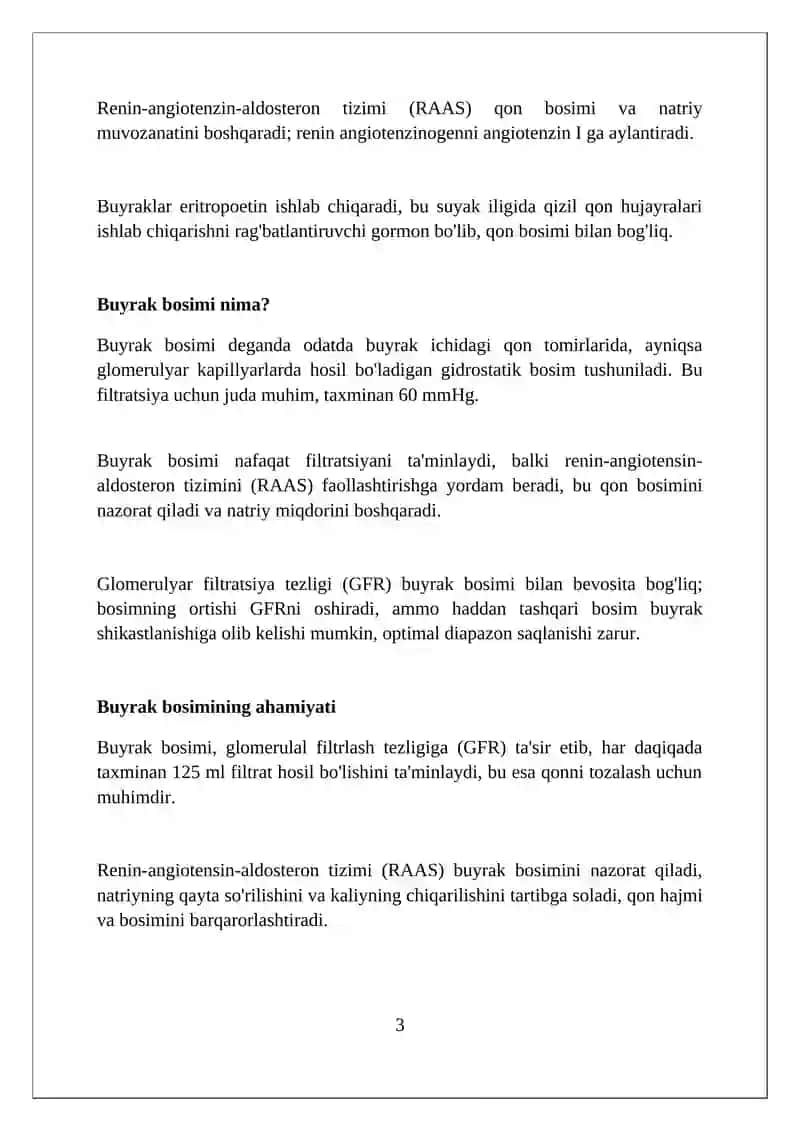 Buyraklar bosimi fiziologiyasi 3