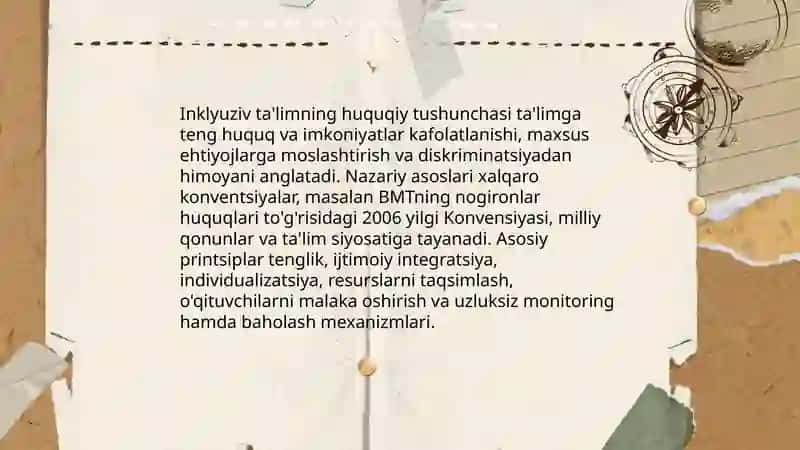 Inklyuziv ta'limning huquqiy asoslari 3