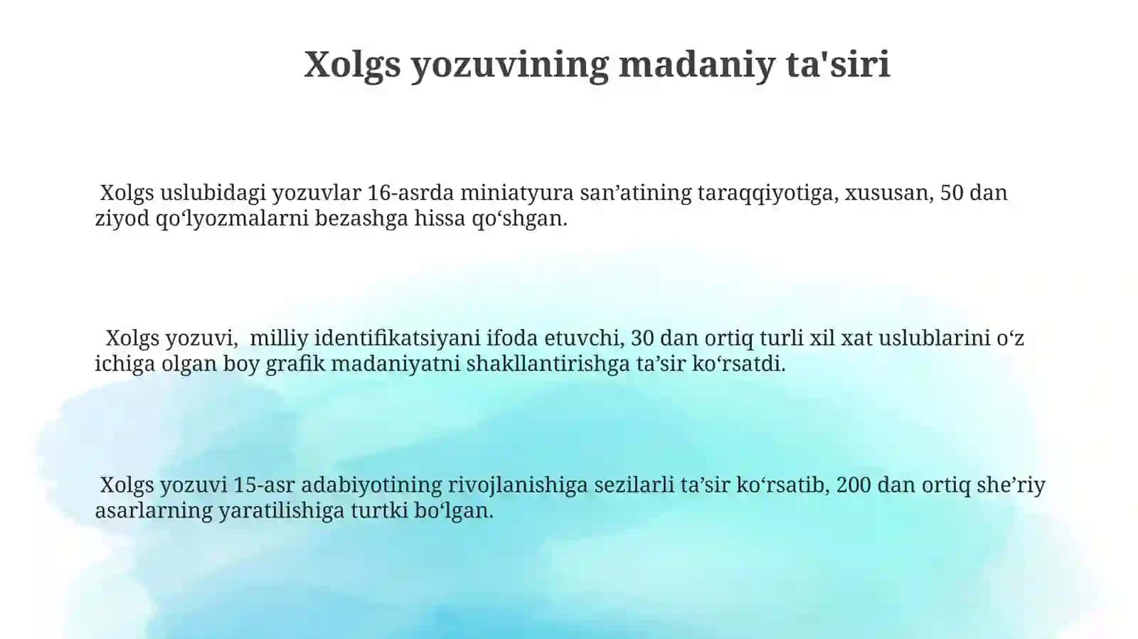 Cholg'ularning yozilish diapazoni 3