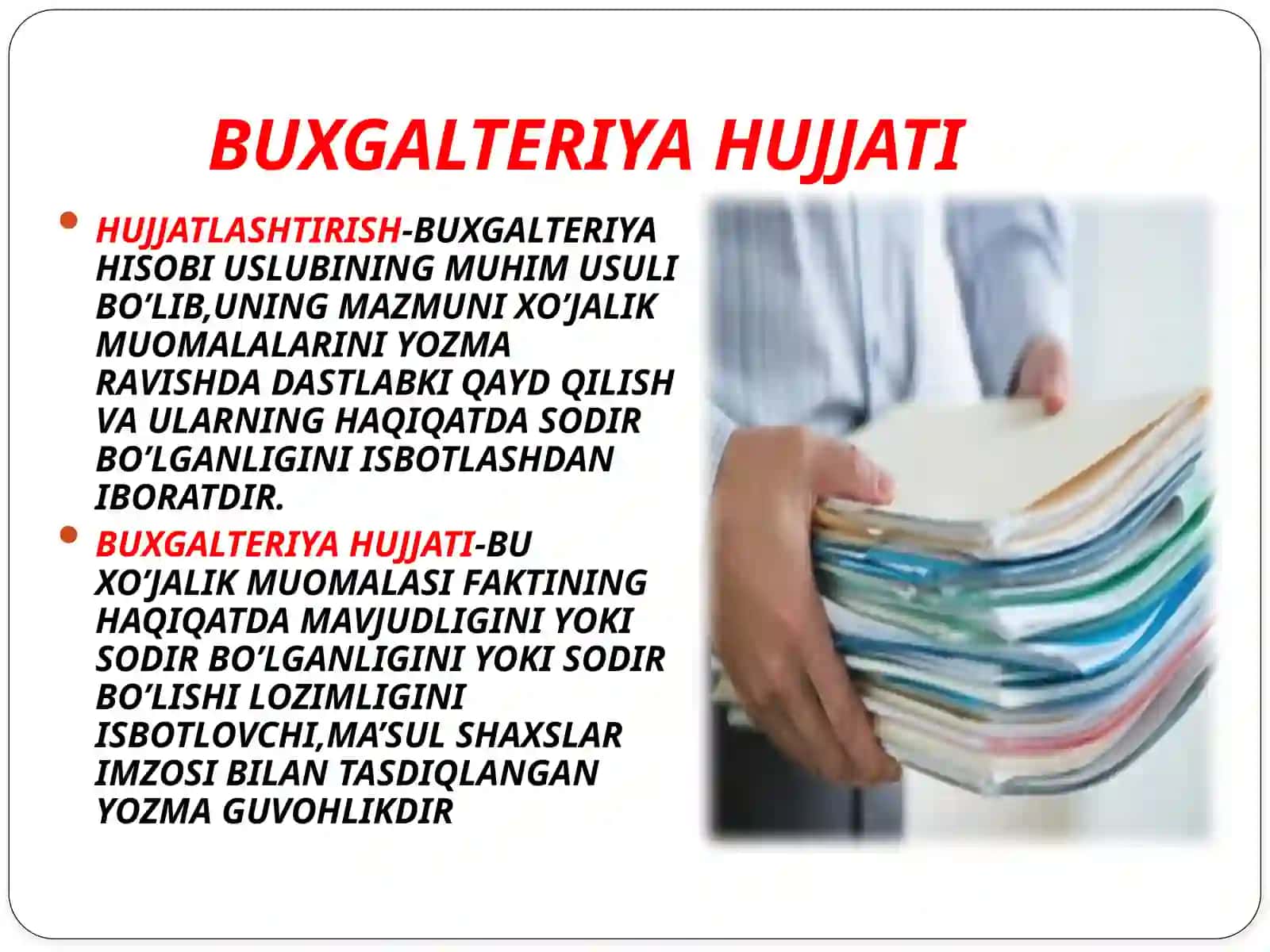 BUXGALTERIYA HUJJATLARINING AHAMIYATI 3