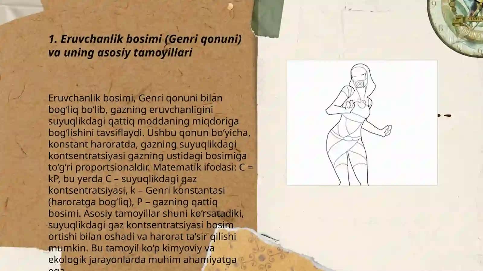 Eruvchanlik bosimi (Genri qonuni) harakat va begona modalar mavjud bo'lishining ta'siri (Sechenov qonuni) 3