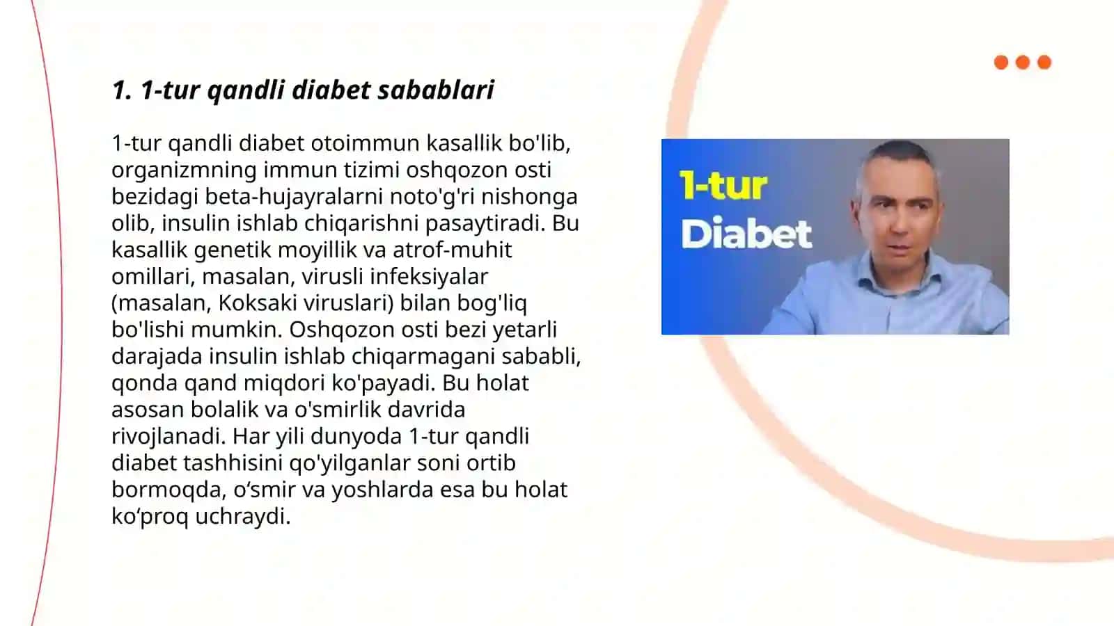 Qandli diabetning 1-turi 3