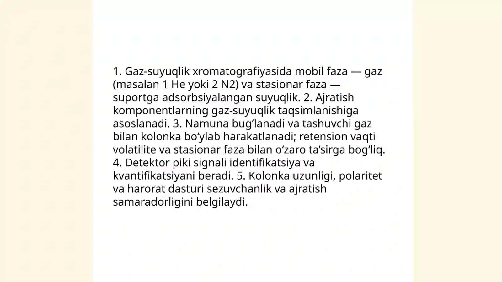 Gaz suyuqlik va gaz -suyuqlik xromatografik usullari 3